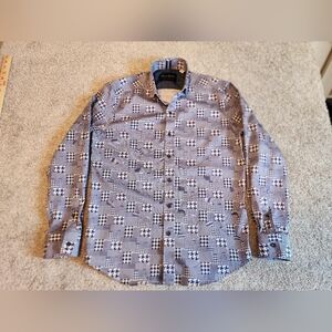 Preowned Robert Graham size medium dress,‎ LS shirt